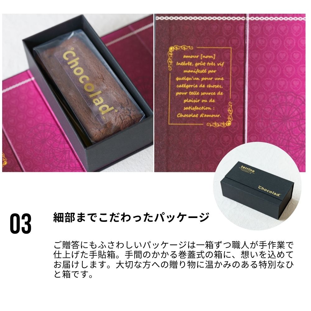 「温度でとろけるショコラ」ショコラドテリーヌ＜オリジナル＞ パティシエニシカワケンジ 冷蔵発送
